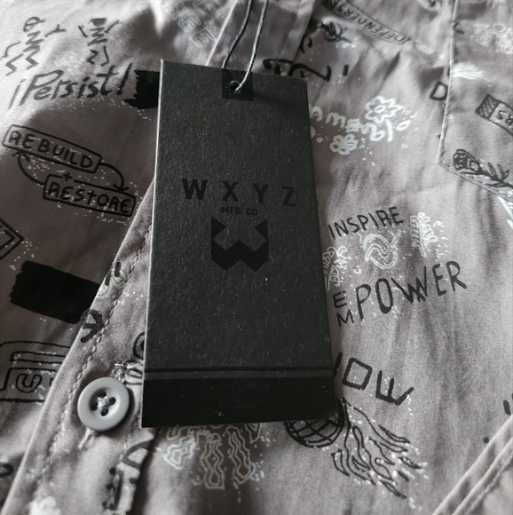 WXYZ Men's Large Button Down Shirt - Picture 9 of 12